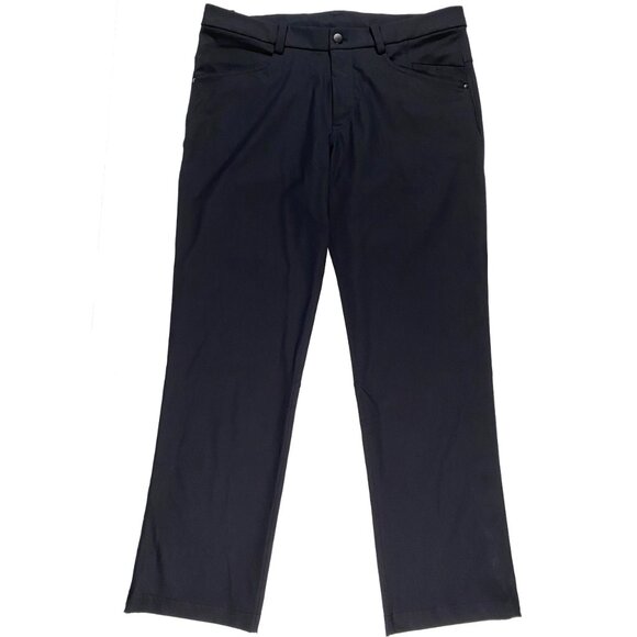 Lululemon Relaxed Fit Commission Pant Black mens size 35x29.5 - Picture 1 of 9